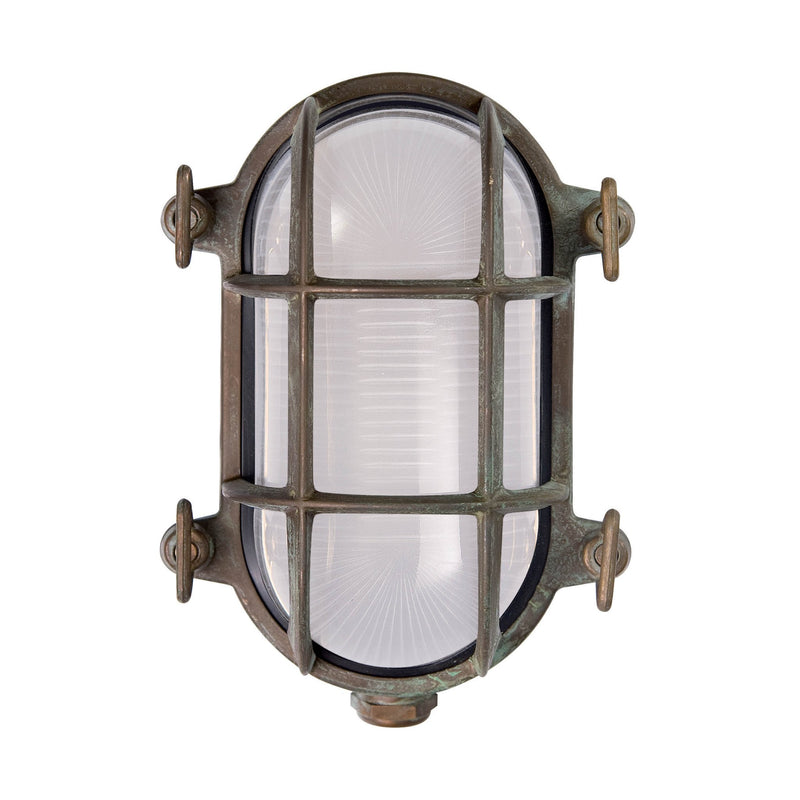 Brass Nautical Outdoor Wall Light IP44 | Moretti Luce Tortuga 200.15
