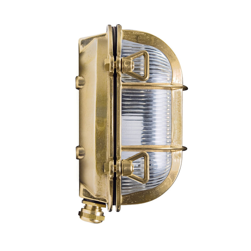 Brass Nautical Outdoor Wall Light IP44 | Moretti Luce Tortuga 200.15