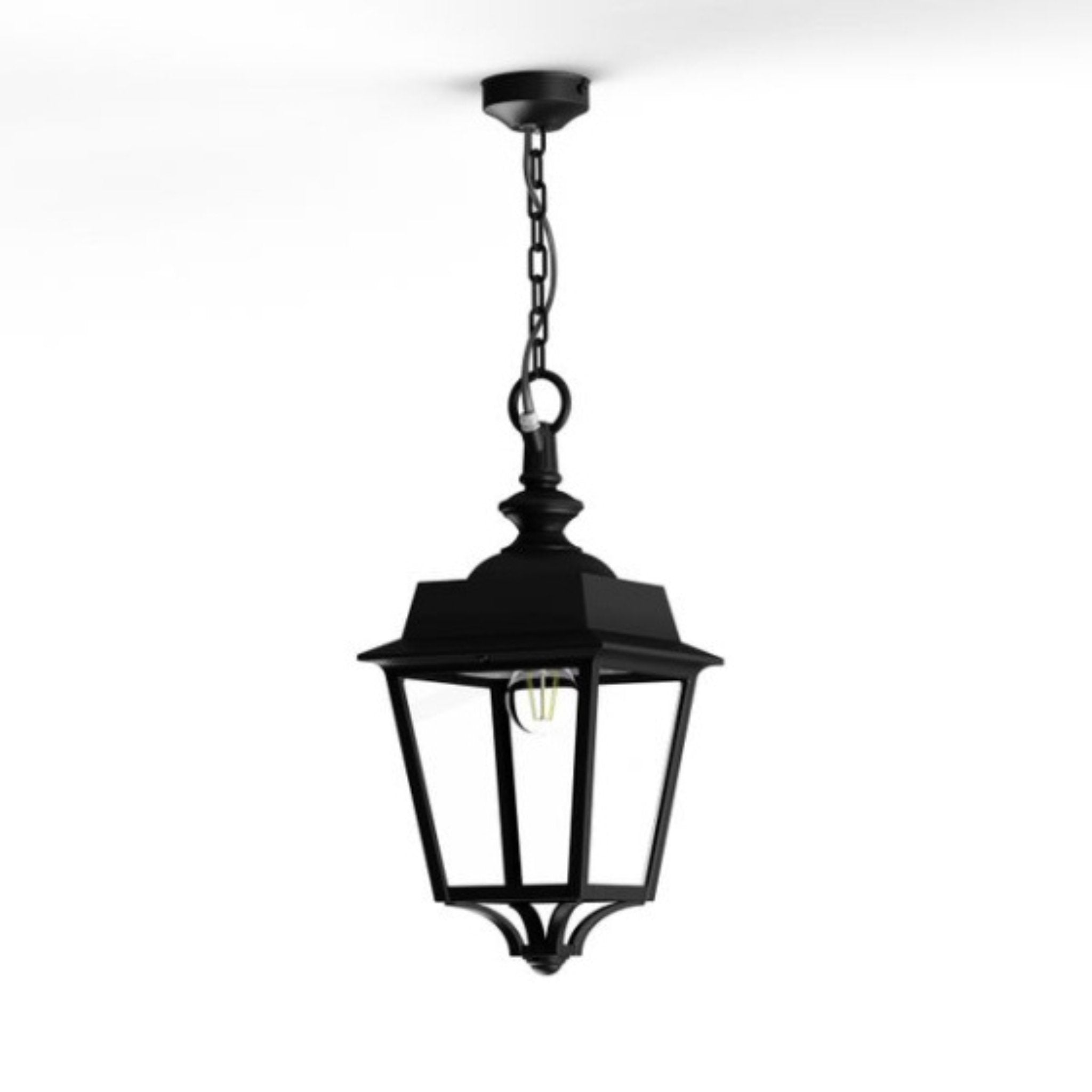 Classical Metal Garden Lantern Pendant IP65 | Roger Pradier Place des Vosges 1 Evolution M1