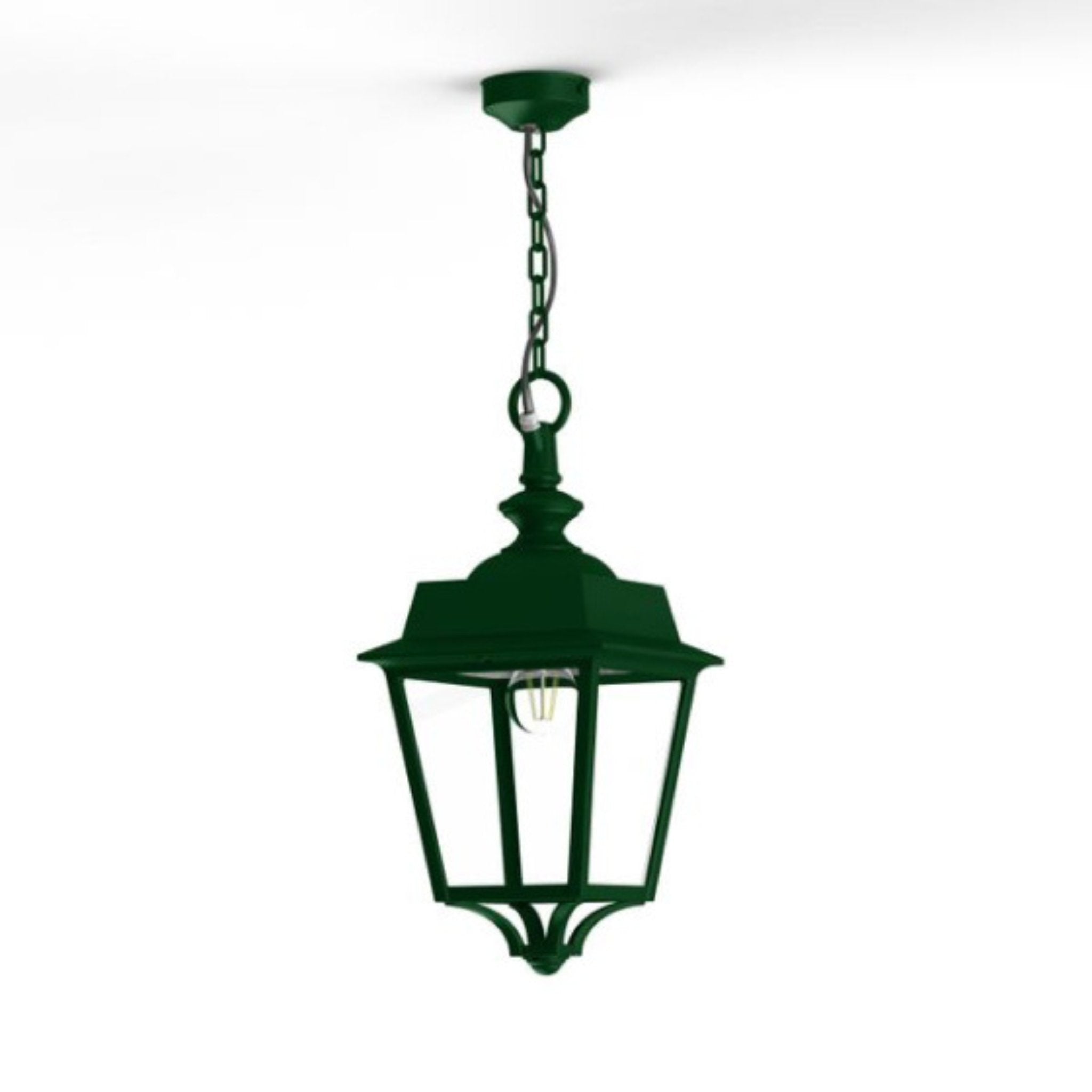 Classical Metal Garden Lantern Pendant IP65 | Roger Pradier Place des Vosges 1 Evolution M1