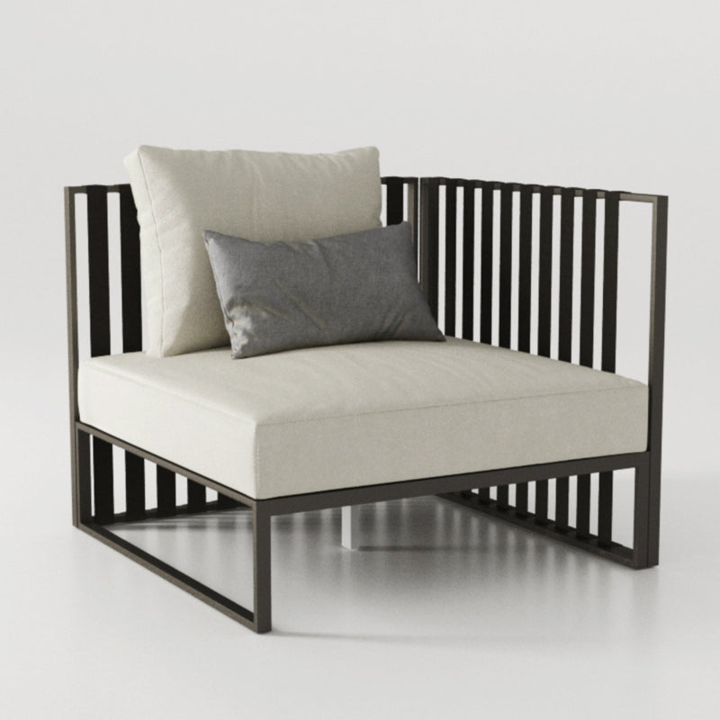 Contemporary Aluminium Modular Sofa - Corner Piece | Braid Metropolitan Modular Corner Piece | 104.009
