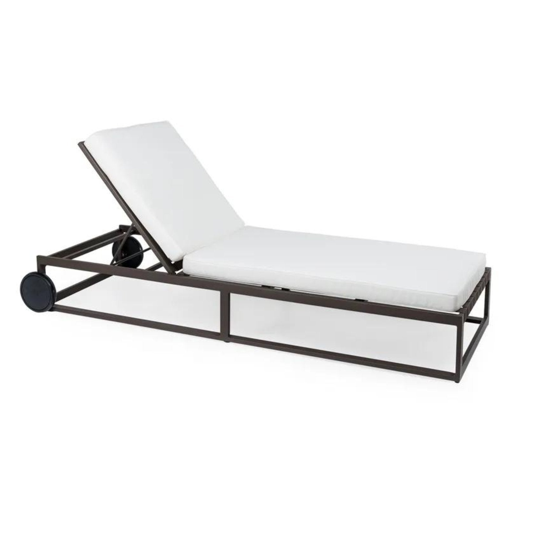 Contemporary Aluminium Outdoor Sun Lounger | Braid Metropolitan Sun Lounger 104.005