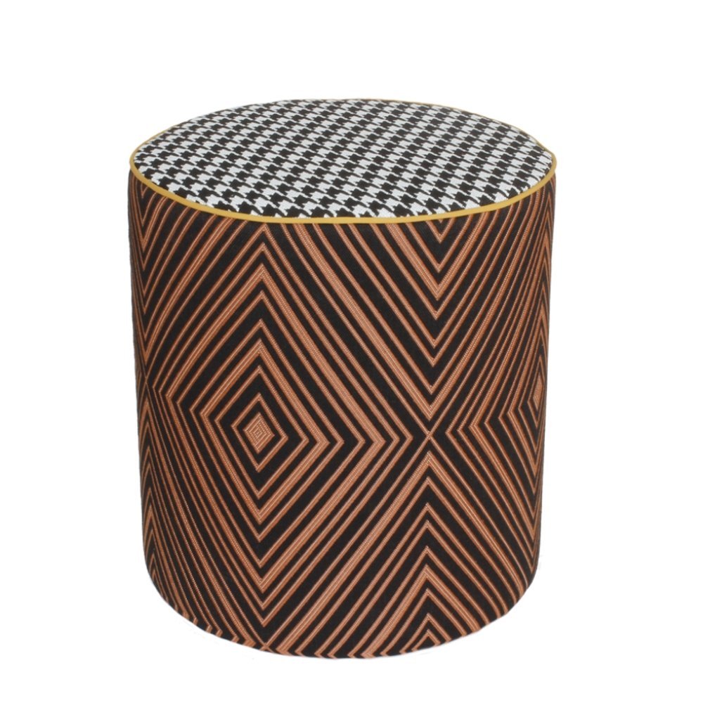 Decorative Garden Pouffe / Stool | Waterproof Outdoor Seating | Contardi Calybabu