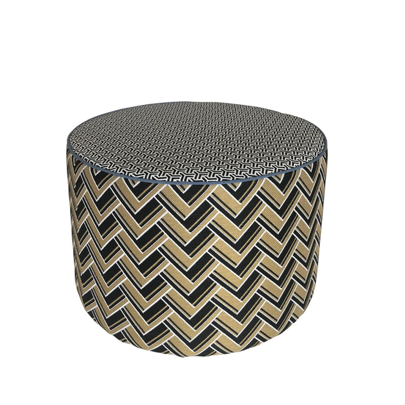 Decorative Garden Pouffe / Stool | Waterproof Outdoor Seating | Contardi Calybabu