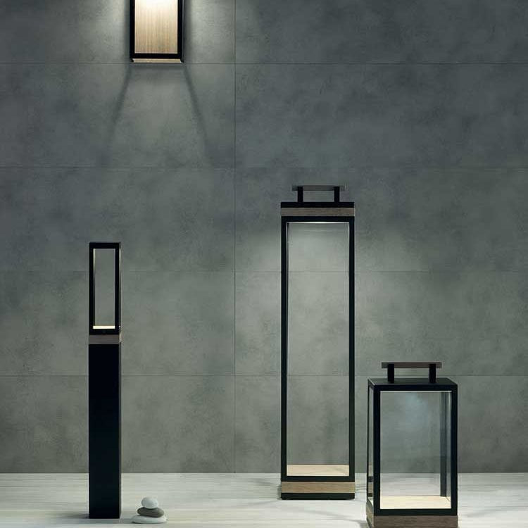 Ethimo Carré Minimal Lantern Wall Light | High End Outdoor Lighting | Luxury Outdoor Wall Lights | Designed and Made in Italy