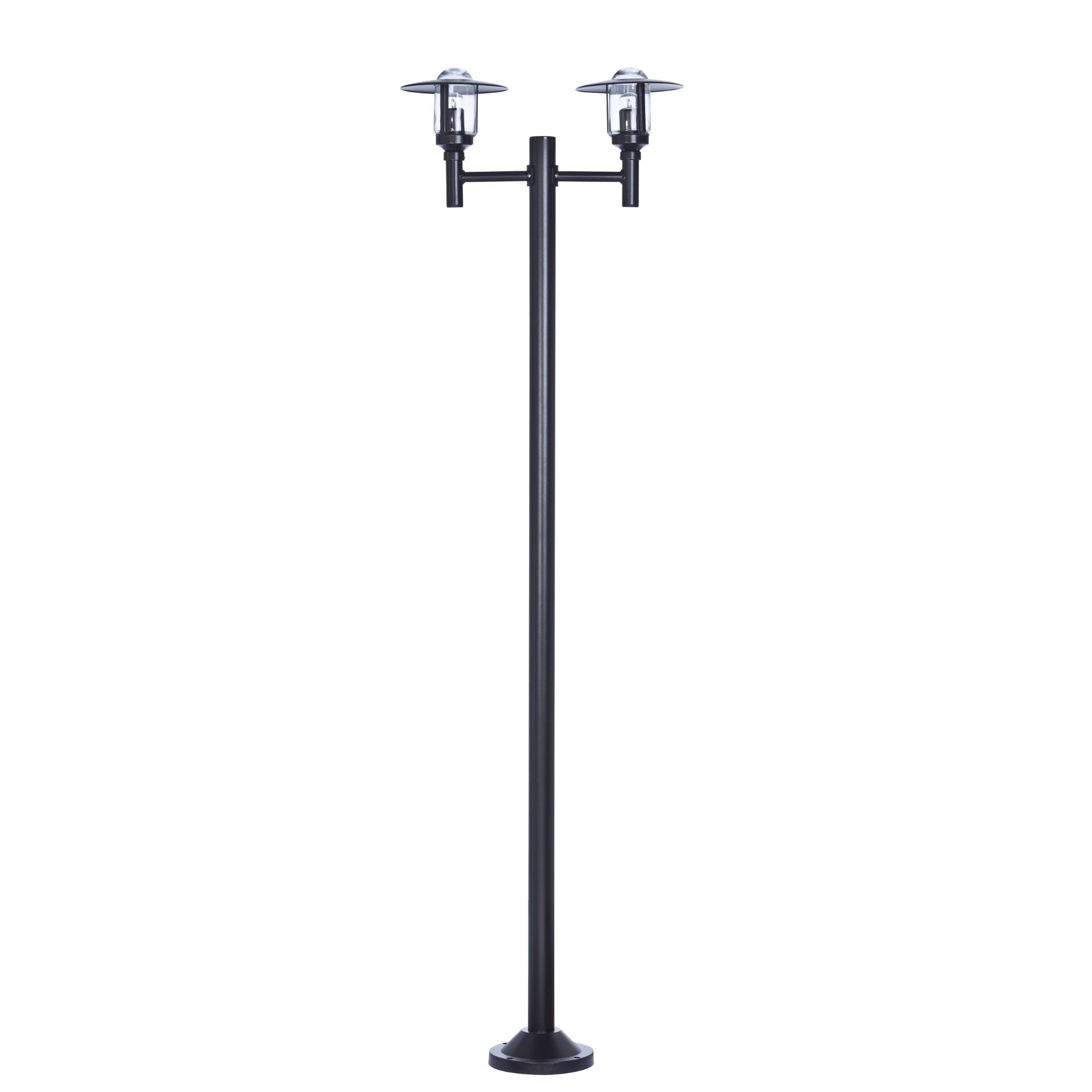 Farmhouse Double Light Outdoor Lamp Post IP44 | Roger Pradier Newpark M6