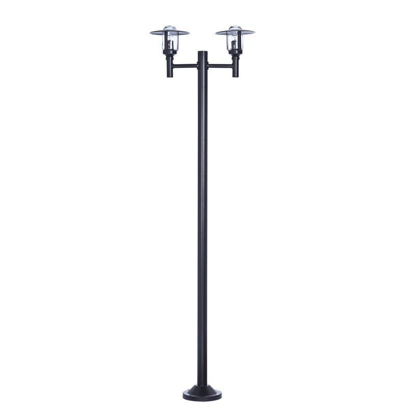 Farmhouse Double Light Outdoor Lamp Post IP44 | Roger Pradier Newpark M6