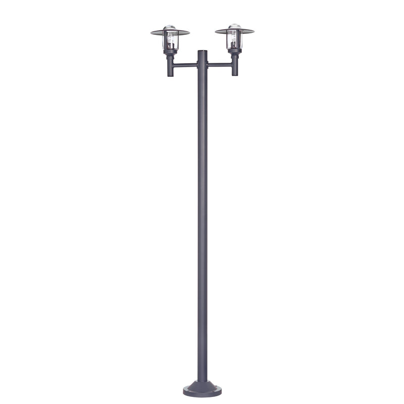 Farmhouse Double Light Outdoor Lamp Post IP44 | Roger Pradier Newpark M6