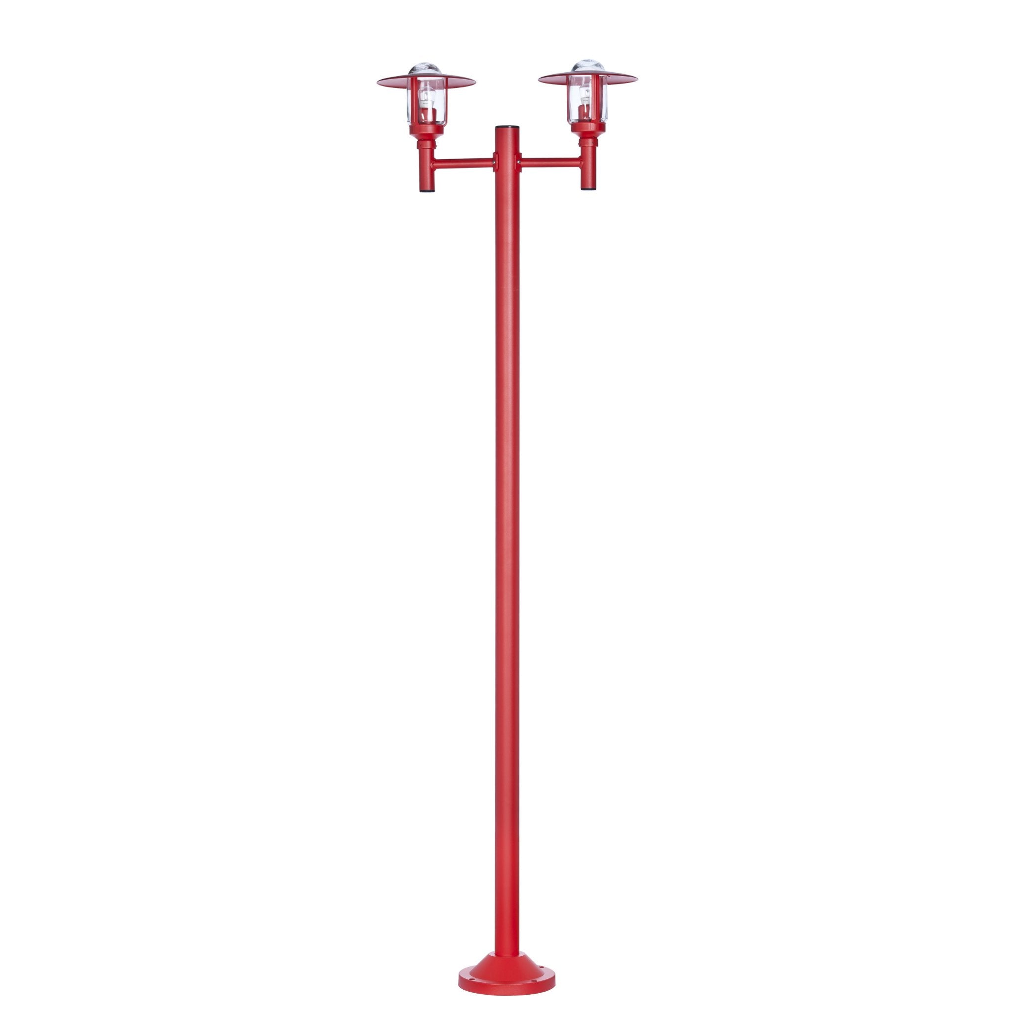 Farmhouse Double Light Outdoor Lamp Post IP44 | Roger Pradier Newpark M6