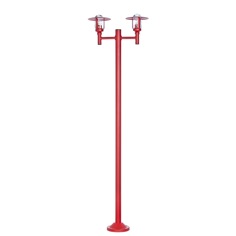 Farmhouse Double Light Outdoor Lamp Post IP44 | Roger Pradier Newpark M6