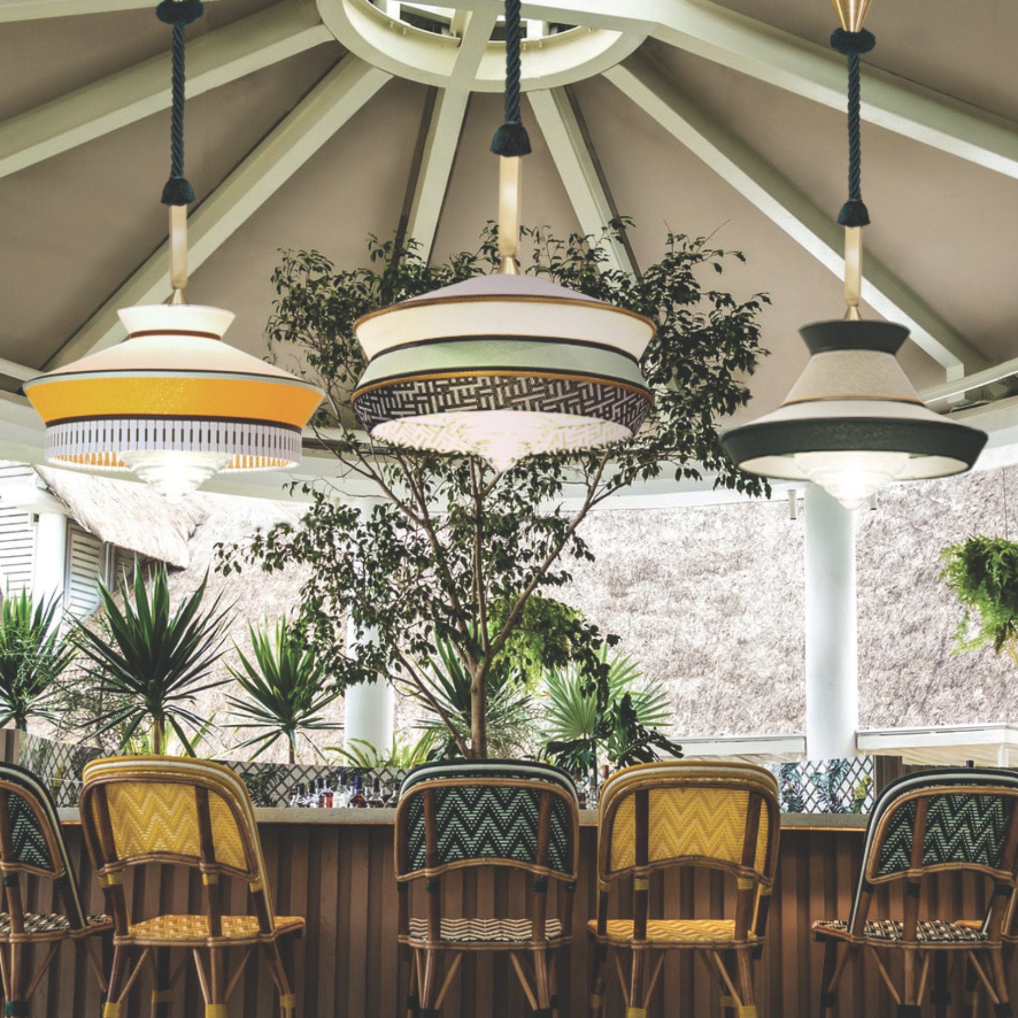 Large Boho LED Garden Ceiling Pendant IP65 | Calypso Antigua SO XL Conatrdi | ACAM.002727_01