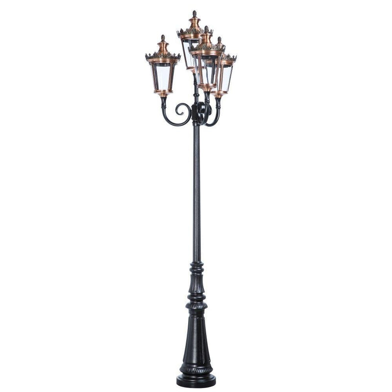 Large Traditional Outdoor Lamp Post - 5 Lamps | Roger Pradier Louvre M11 IP65