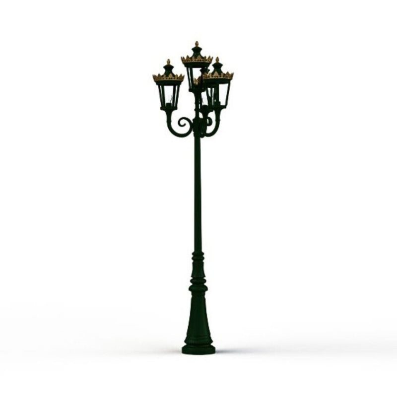Large Traditional Outdoor Lamp Post - 5 Lamps | Roger Pradier Louvre M11 IP65