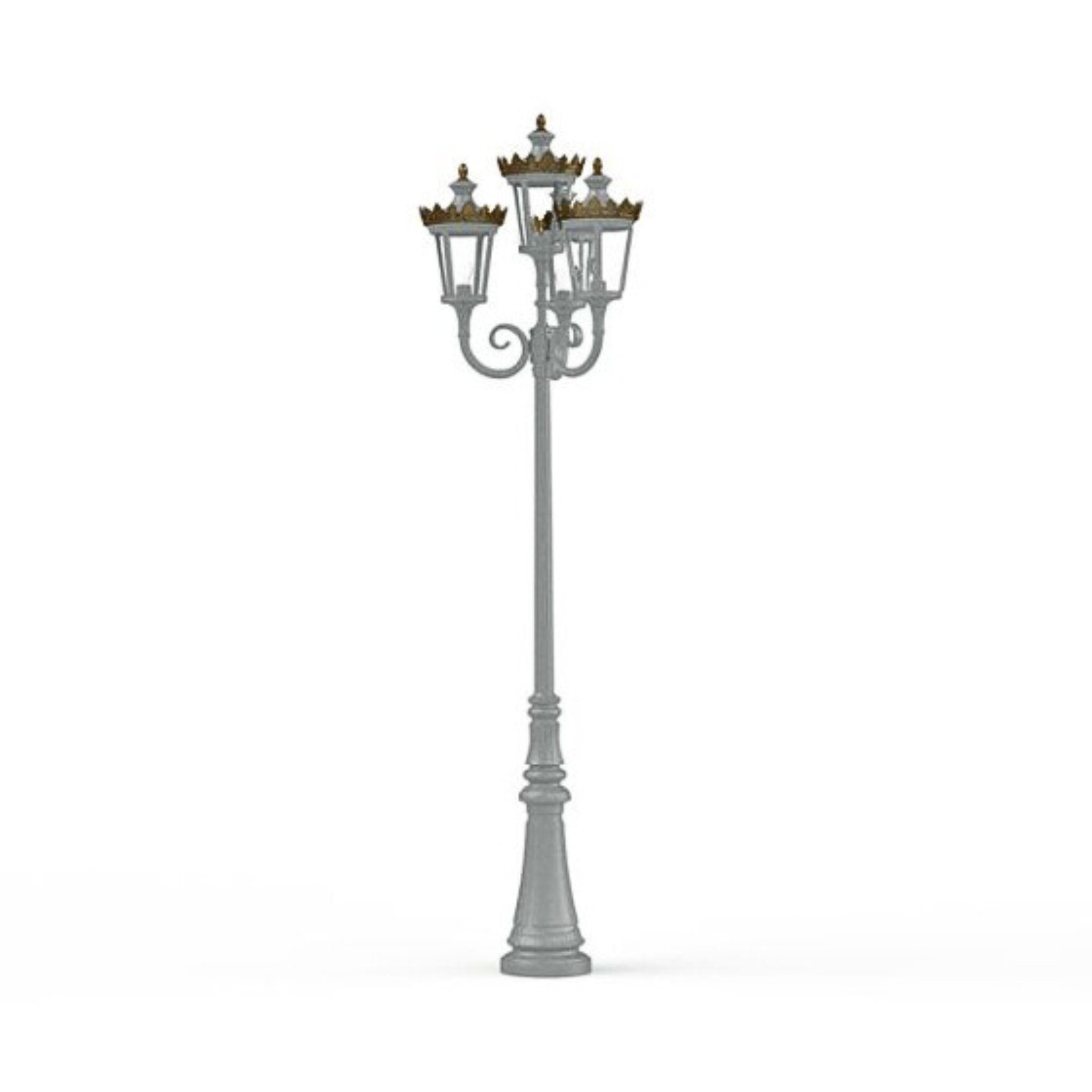 Large Traditional Outdoor Lamp Post - 5 Lamps | Roger Pradier Louvre M11 IP65