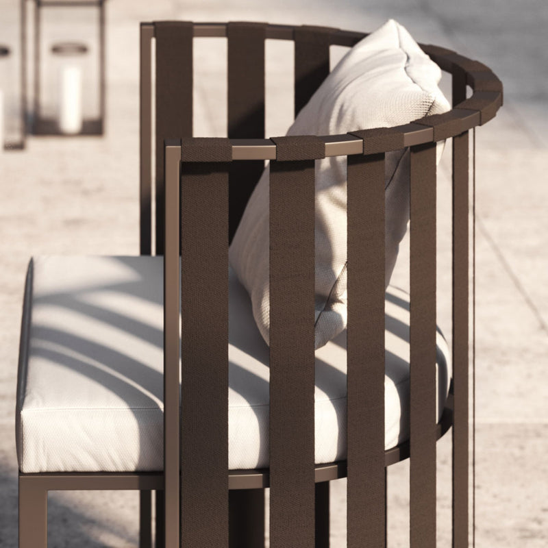 Luxury Contemporary Garden Dining Armchair | Braid Metropolitan Dining Chair | 104.002