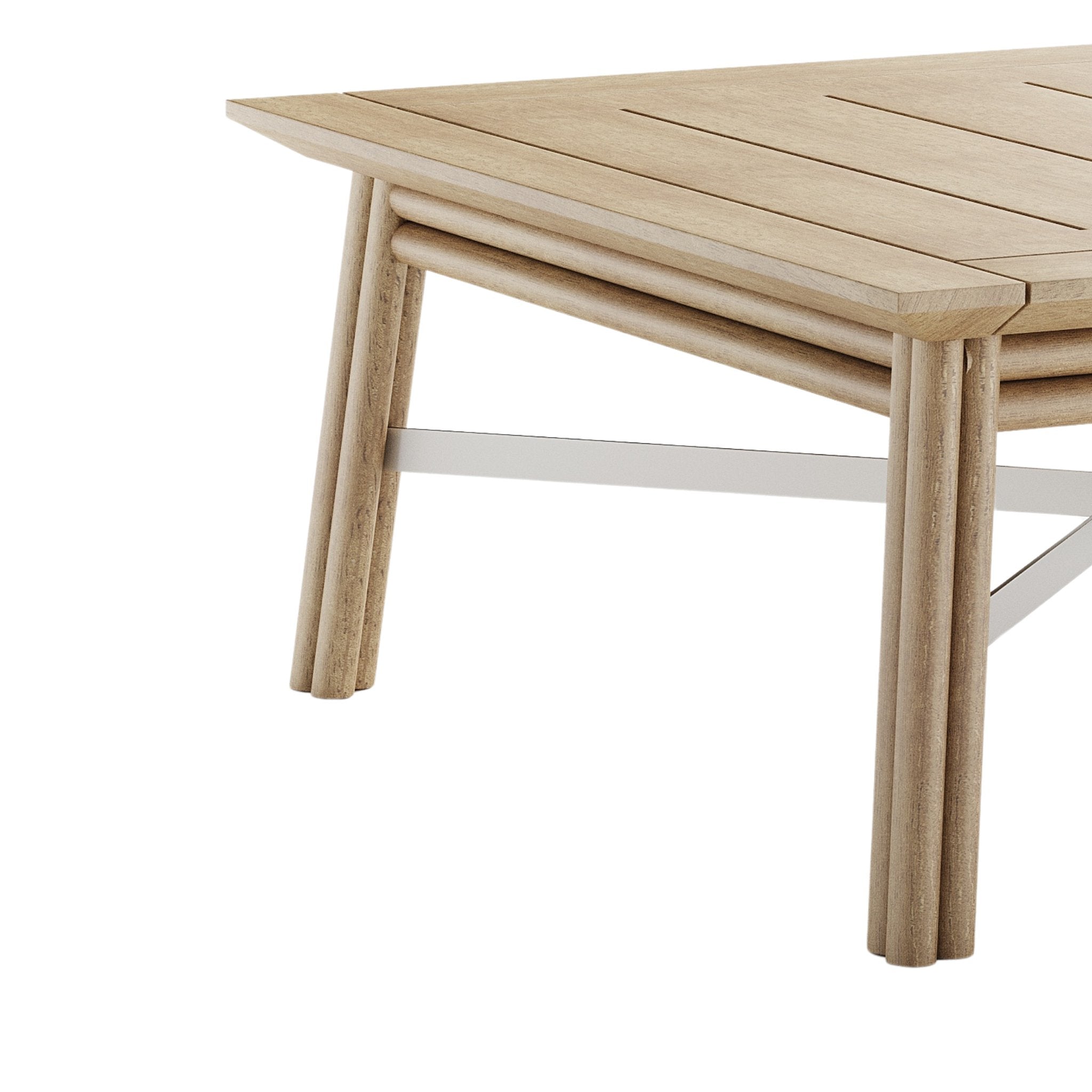 Luxury Natural Teak Garden Coffee Table | Braid Maxim Coffee Table | 100.009