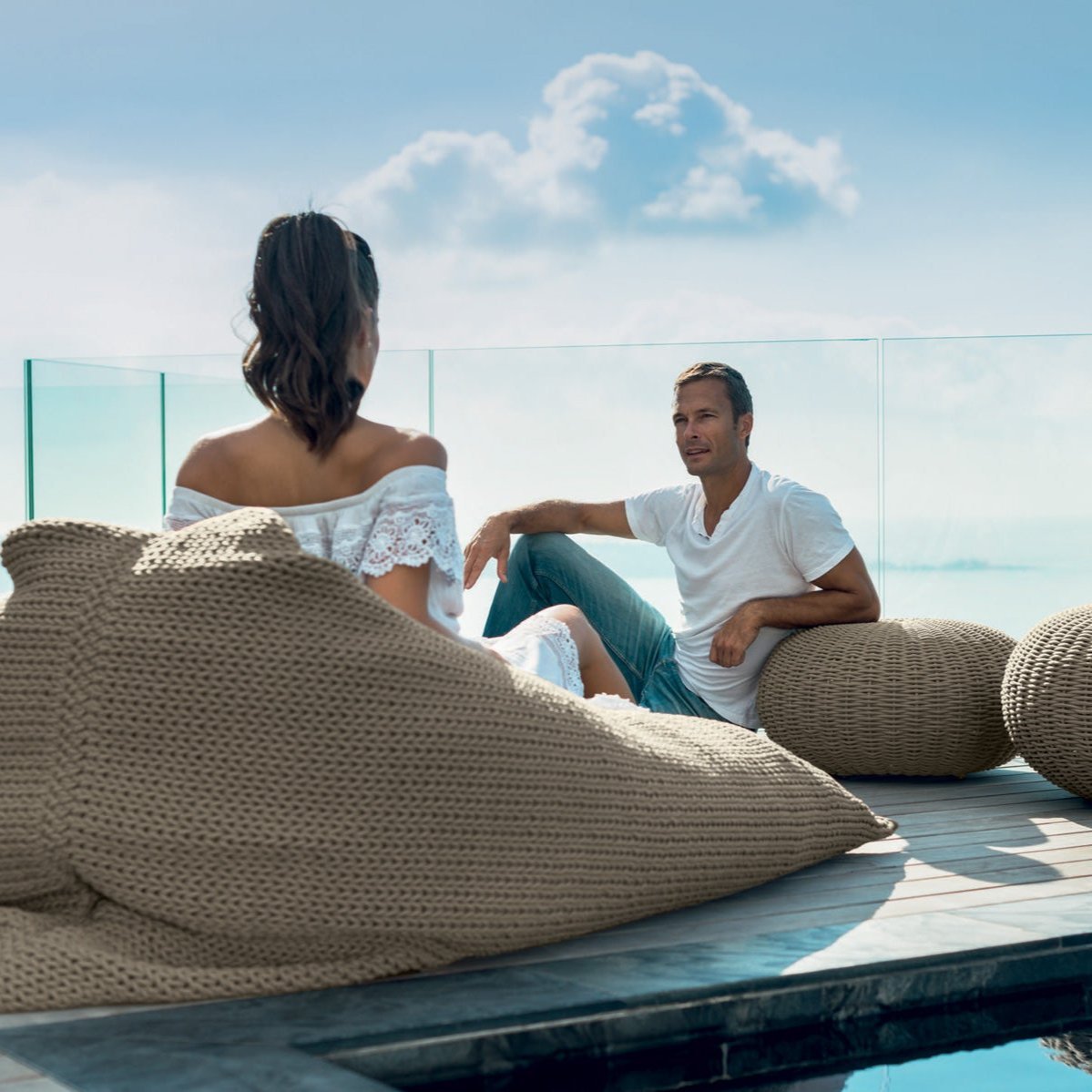 Luxury Synthetic Rope Bean Bag | Talenti Jackie Bean Bag JACBAG