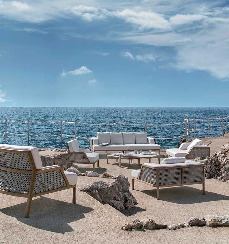 Luxury Teak Outdoor Lounge Sofa | Grand Life XL Sofa Ethimo