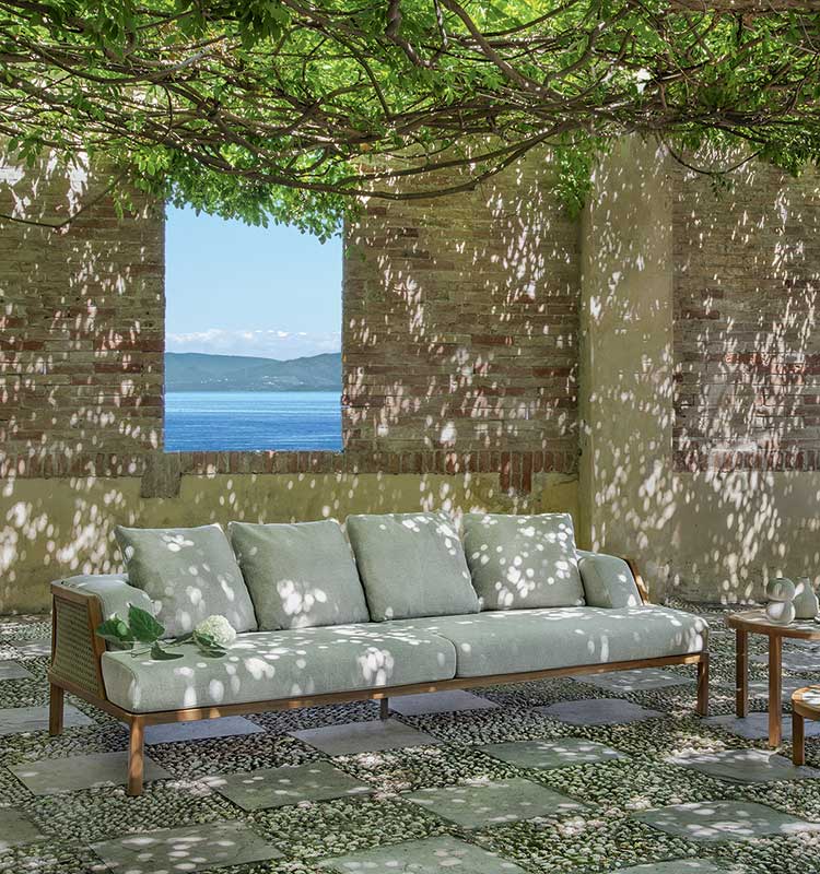 Luxury Teak Outdoor Lounge Sofa | Grand Life XL Sofa Ethimo