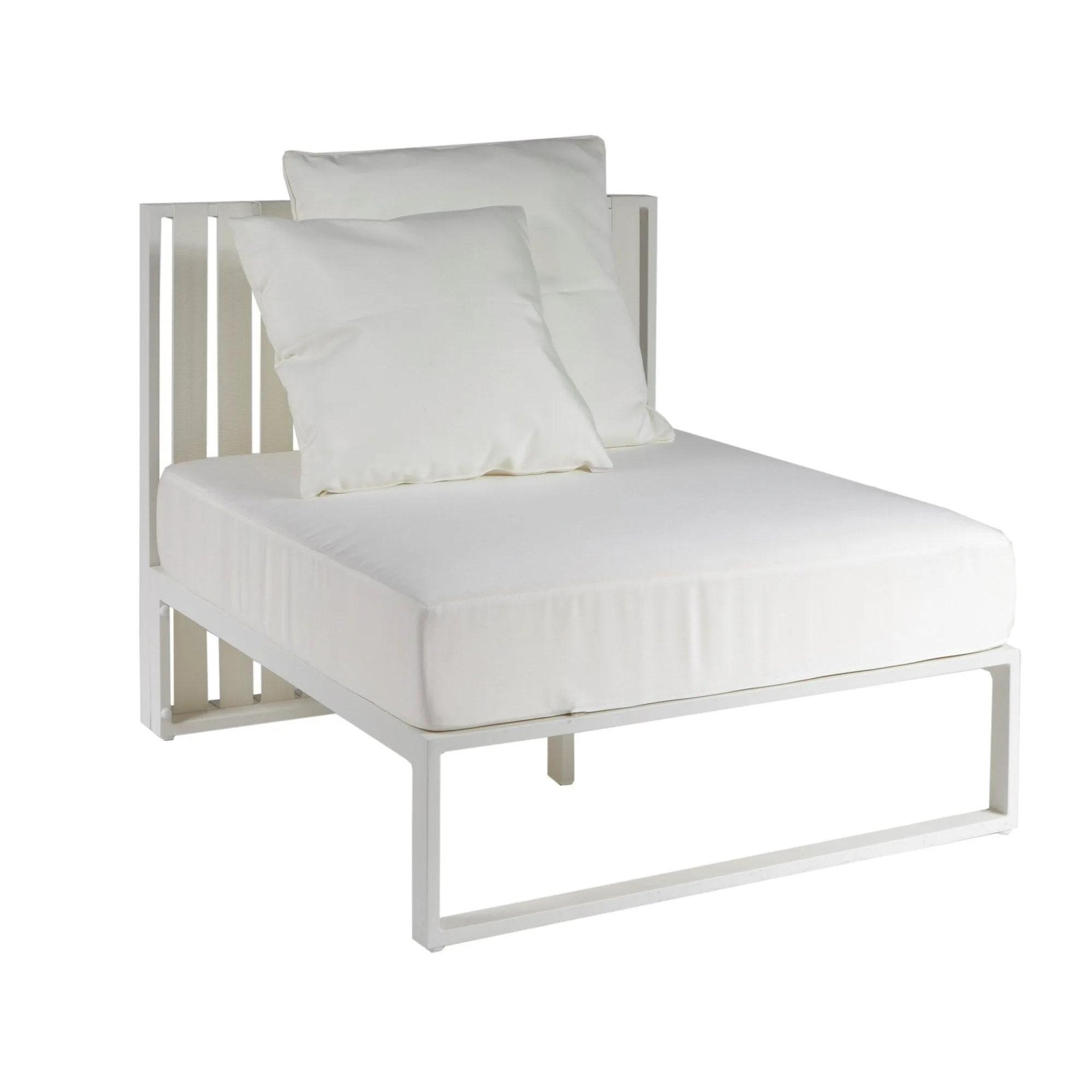 Modern Aluminium Garden Modular Sofa - Central Module | Braid Metropolitan Modular Sofa Central | 104.011