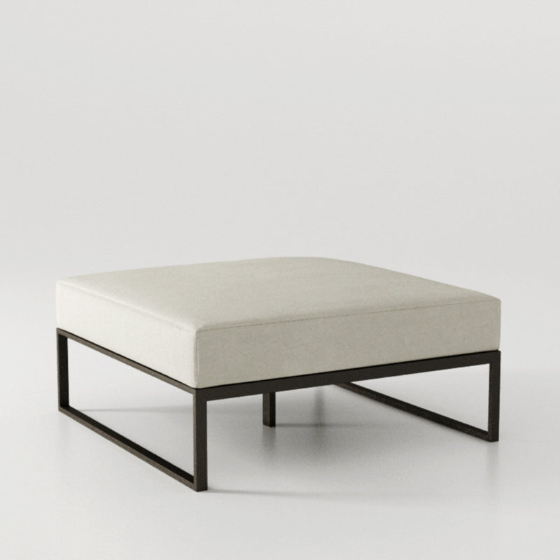 Modern Aluminium Outdoor Sectional Footstool | Braid Metropolitan Footstool | 104.012