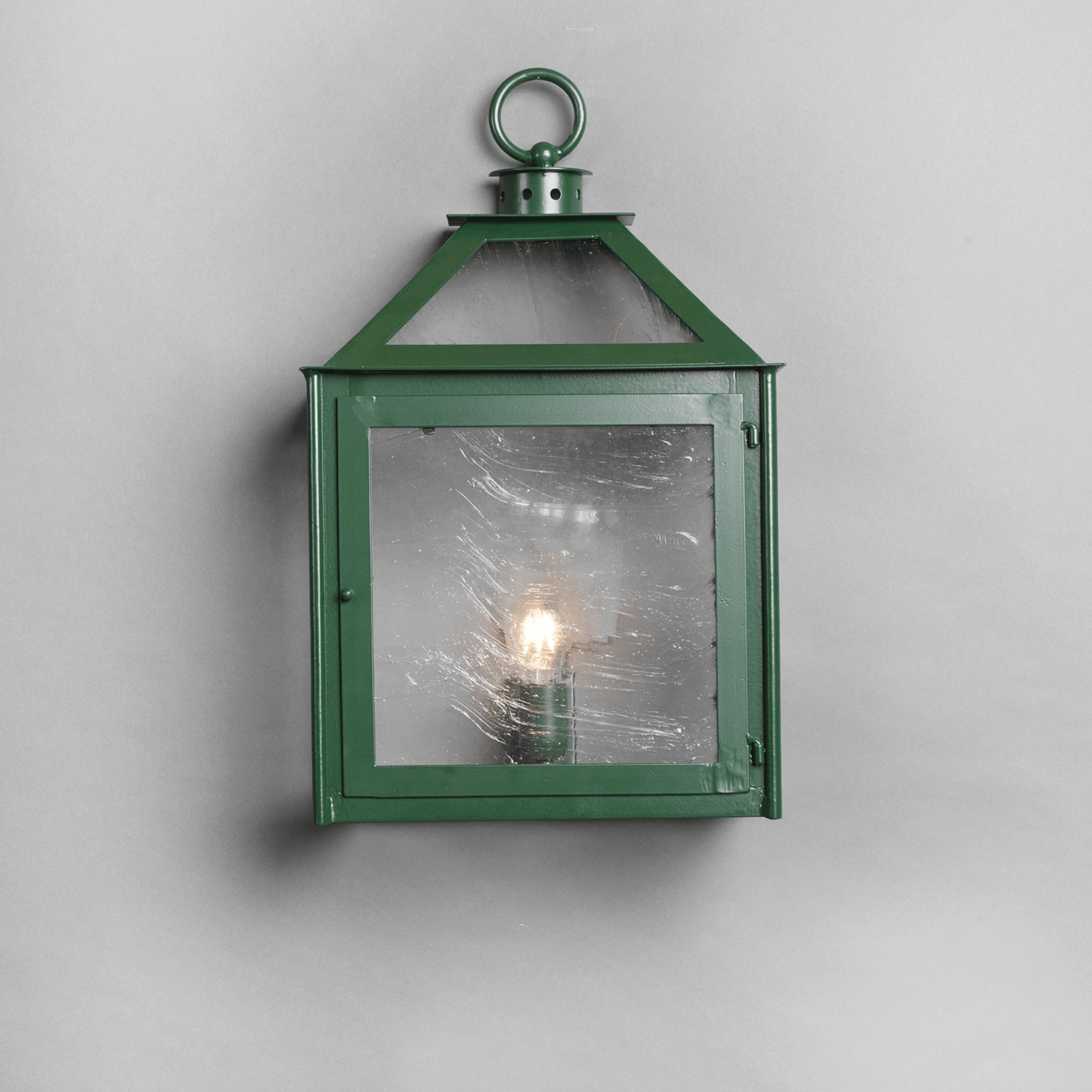 Officina Ciani VETRI SOPRA Green Metal Wall Lantern | Traditional Patio Wall Light | Luxury Outdoor Lighting | Made in Italy
