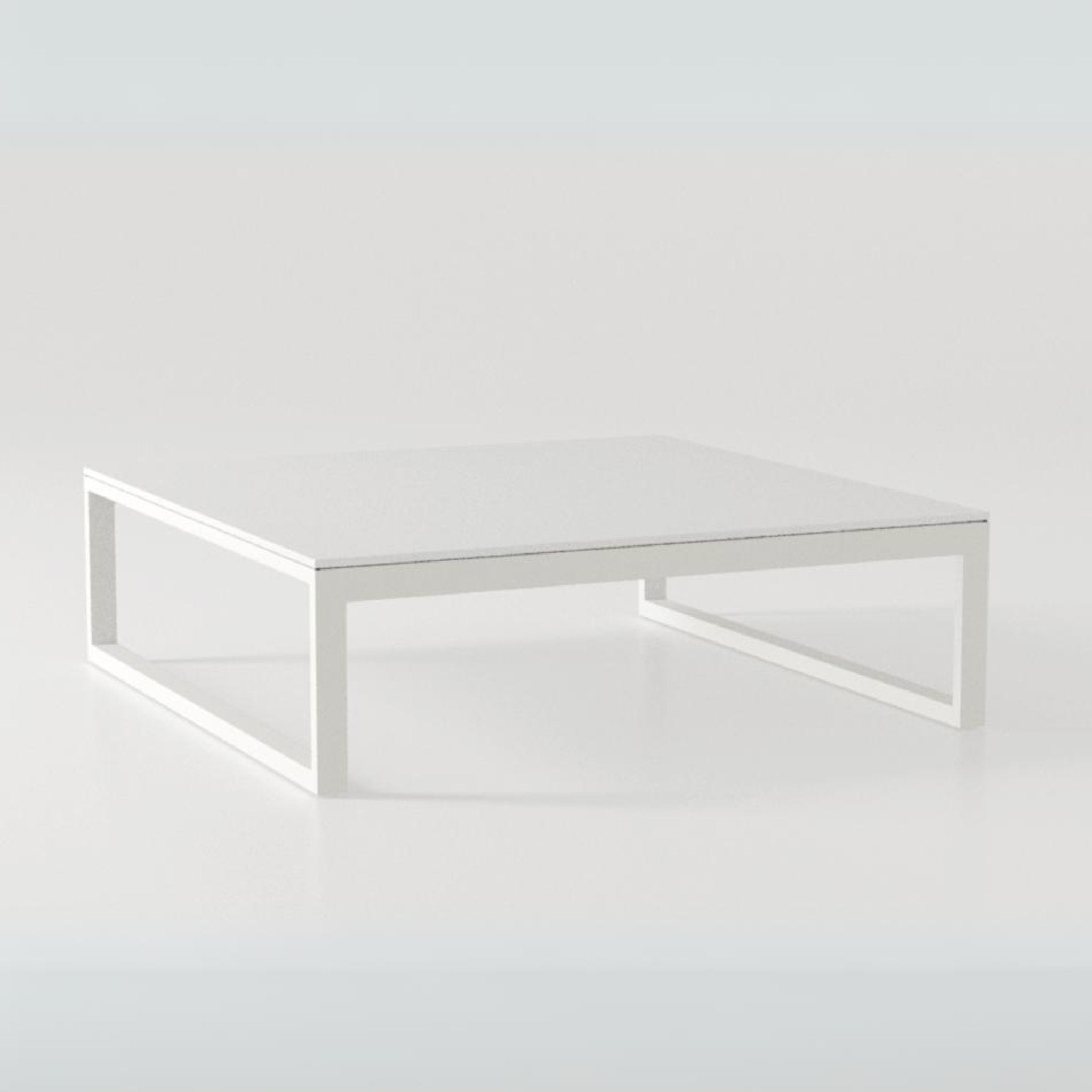 Outdoor Metal & Stone Square Coffee Table | Braid Metropolitan Coffee Table | 104.007