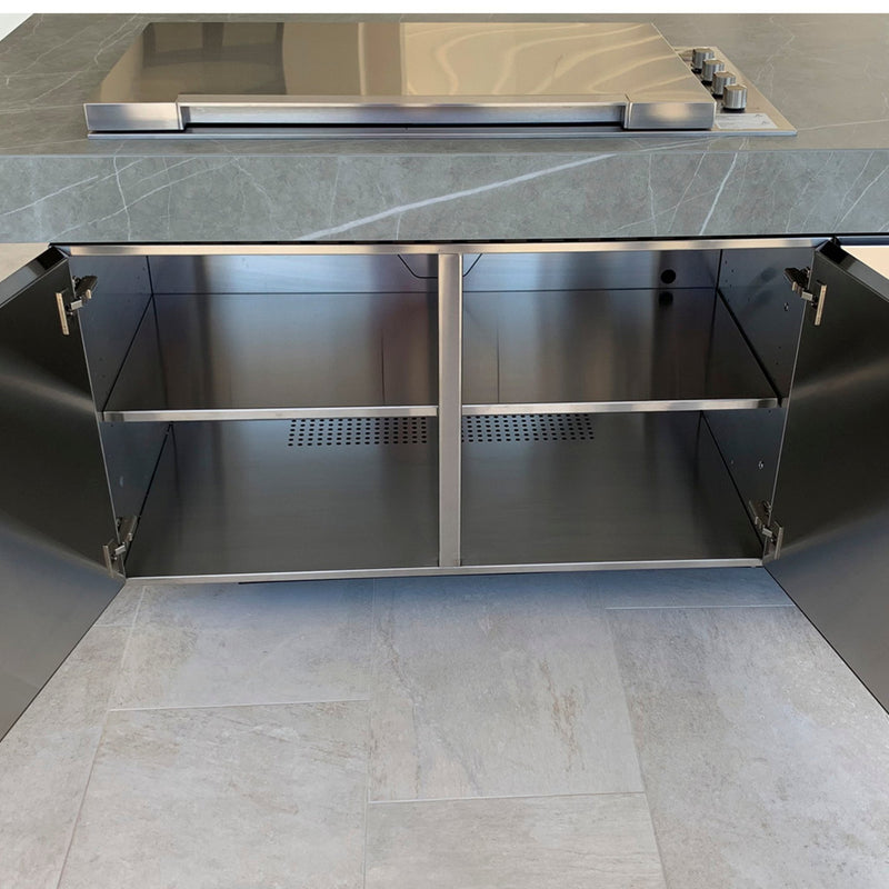 Premium Marble Outdoor Kitchen Island | Fesfoc Kauai Outdoor Kitchen Island | Luxury Outdoor Living