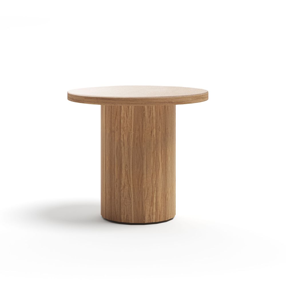 Premium Teak Side Table with Stone or Glazed Table Top | Frisbee Atmosphera | Luxury Garden