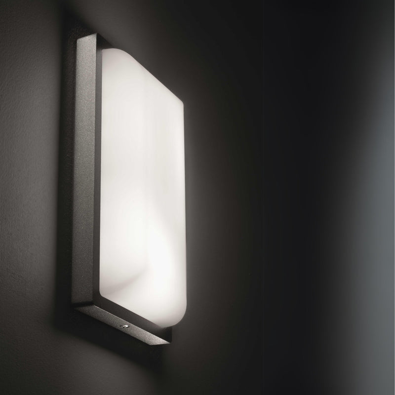 Rectangular Graphite Outdoor Security Light IP65 | Landa Kami LED Wall Lamp 3000k 4000k