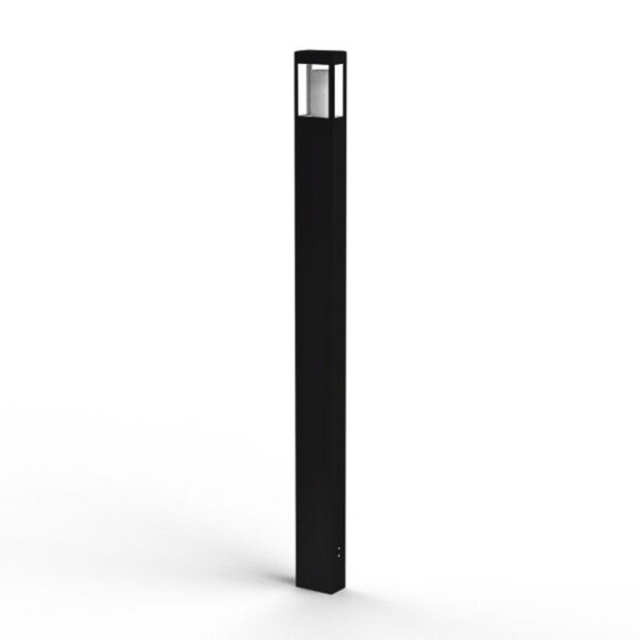 Roger Pradier Tetra M5 Jet Black Tall Contemporary Aluminium Outdoor Floor Light IP65