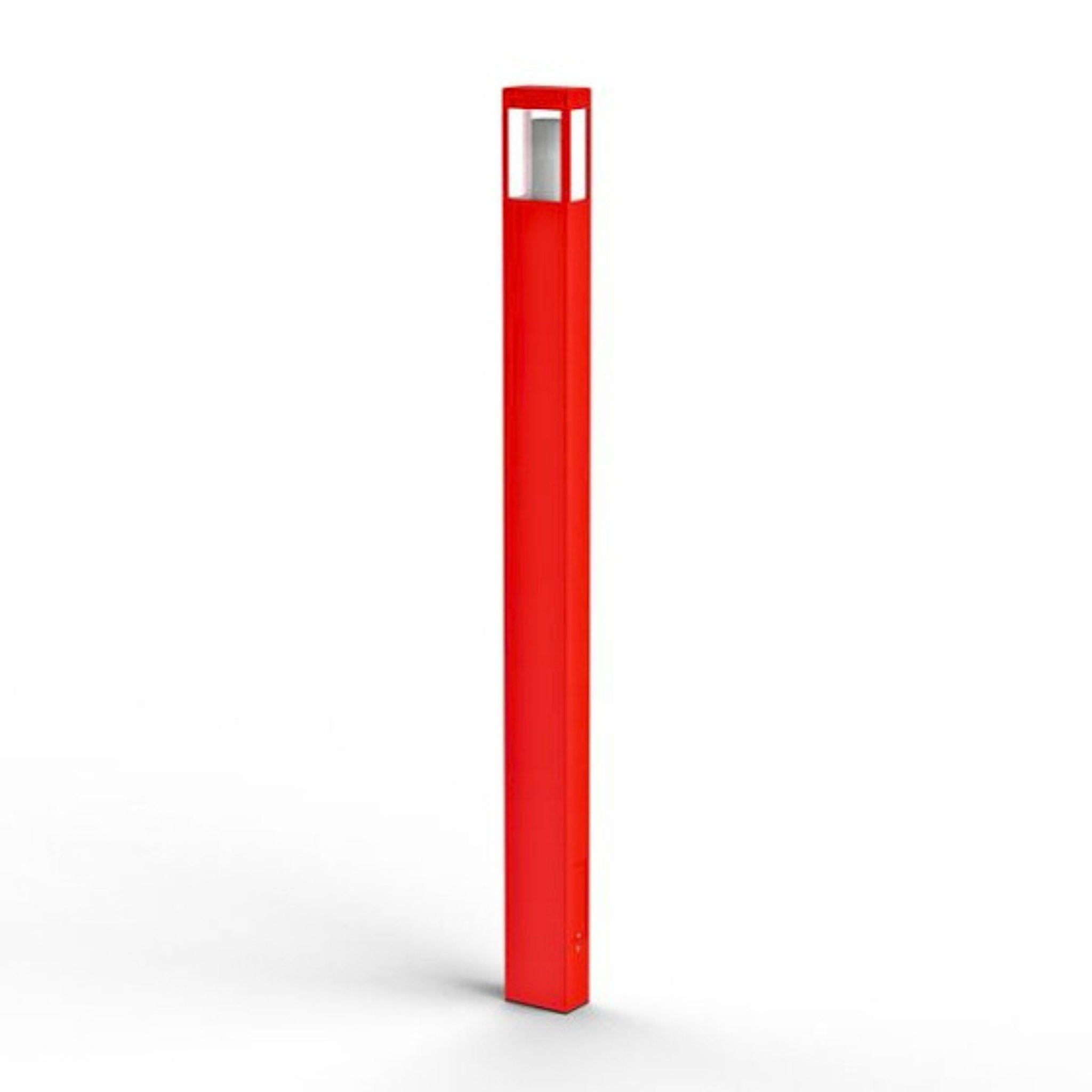 Roger Pradier Tetra M5 Traffic Red Contemporary Aluminium Outdoor Floor Light IP65