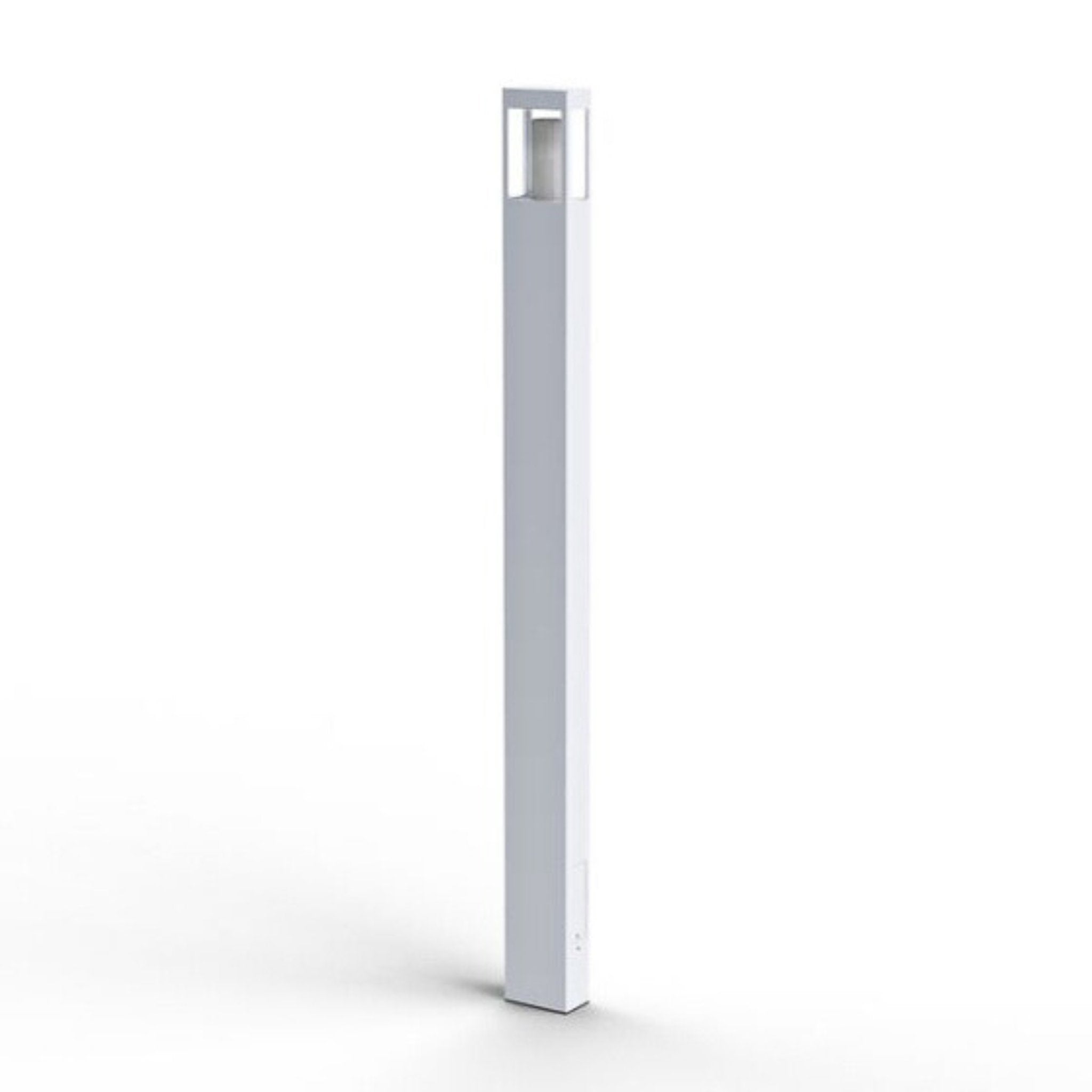 Roger Pradier Tetra M5 White Tall Contemporary Aluminium Outdoor Floor Light IP65