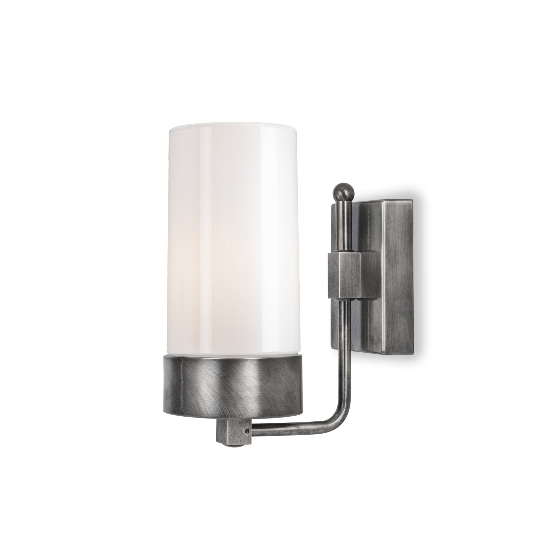 Rustic Brass & Glass Outdoor Wall Light IP44 | Moretti Luce Silindar 3390