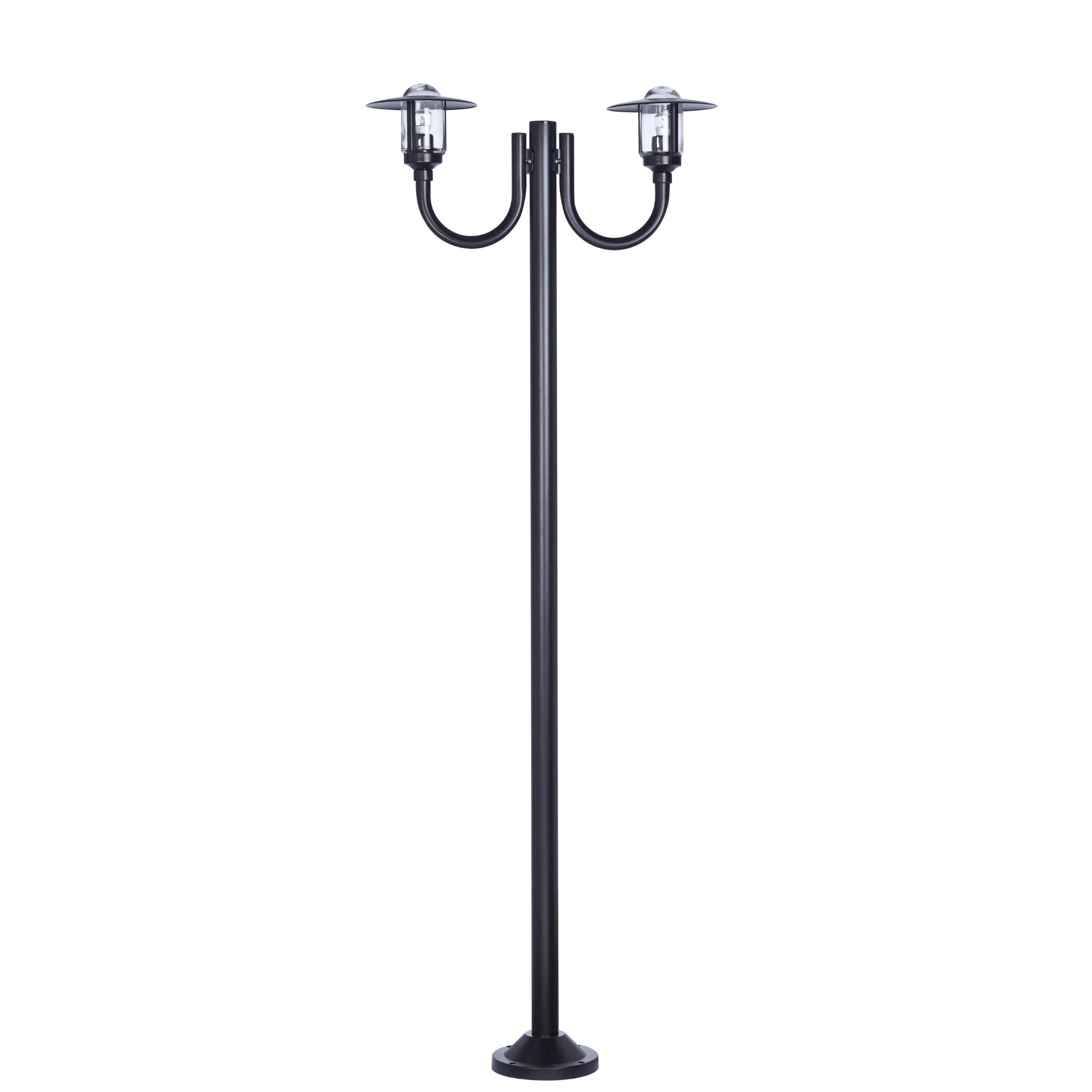 Rustic Double Lantern Lamp Post IP44 | Roger Pradier Newpark M7