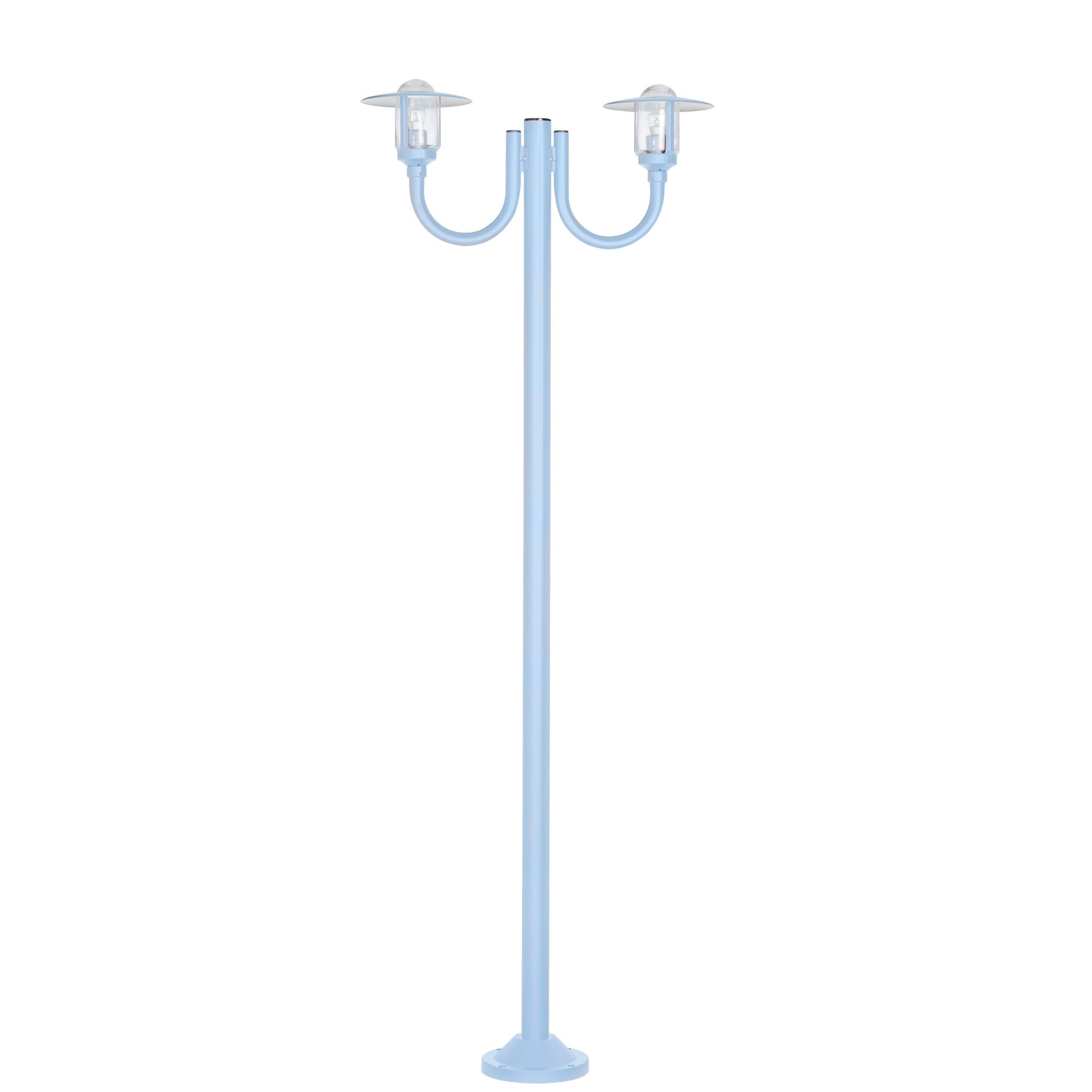 Rustic Double Lantern Lamp Post IP44 | Roger Pradier Newpark M7