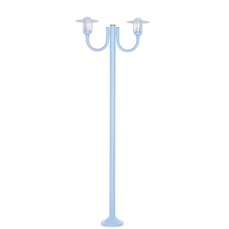 Rustic Double Lantern Lamp Post IP44 | Roger Pradier Newpark M7