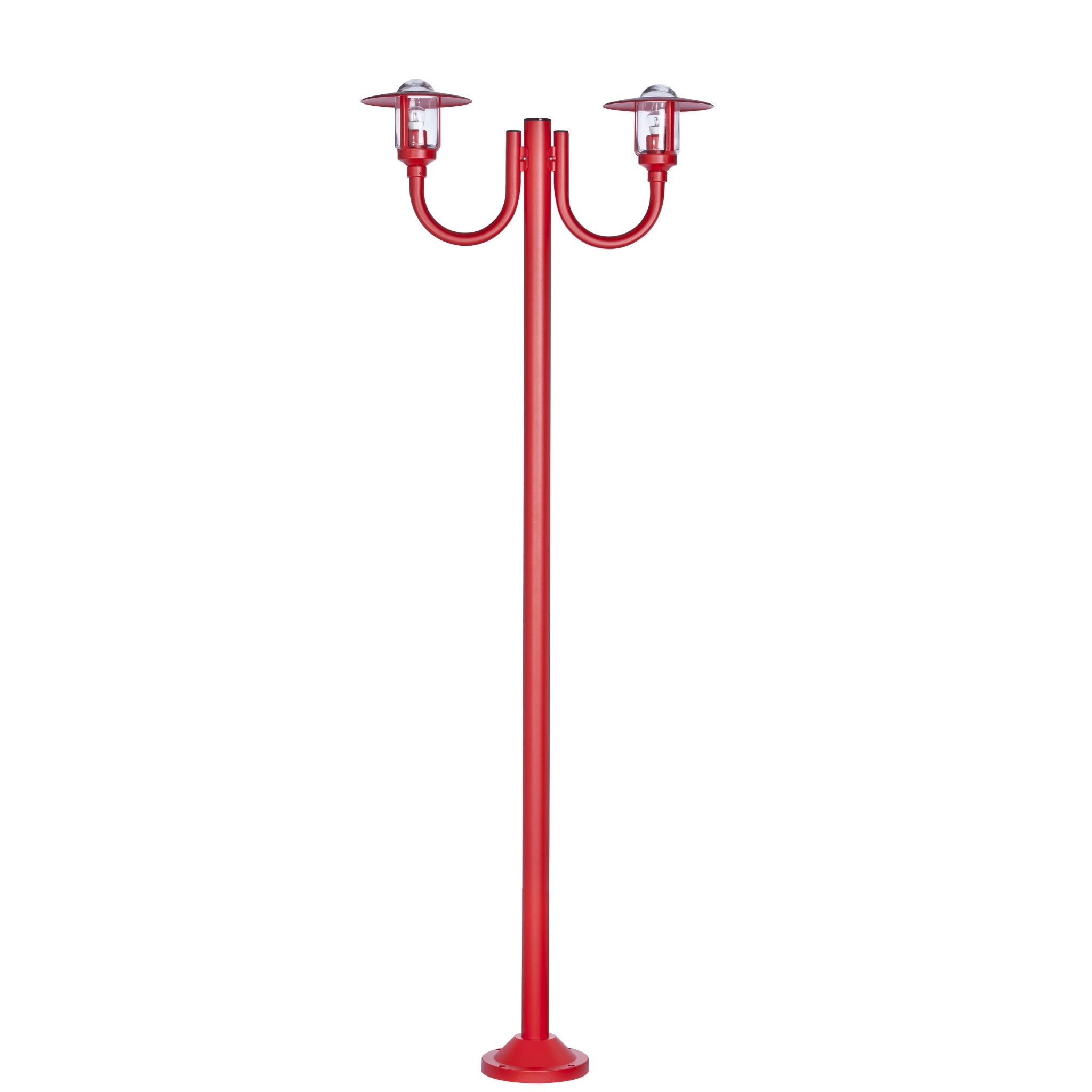 Rustic Double Lantern Lamp Post IP44 | Roger Pradier Newpark M7