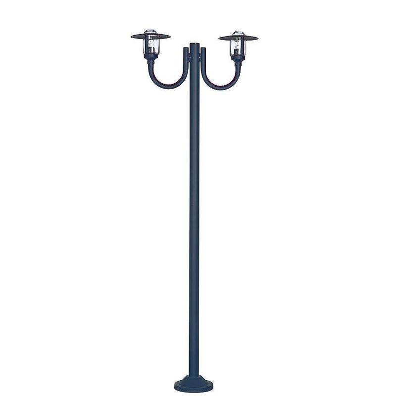 Rustic Double Lantern Lamp Post IP44 | Roger Pradier Newpark M7
