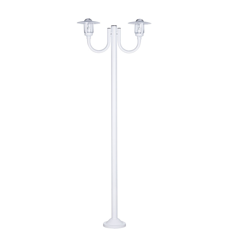 Rustic Double Lantern Lamp Post IP44 | Roger Pradier Newpark M7