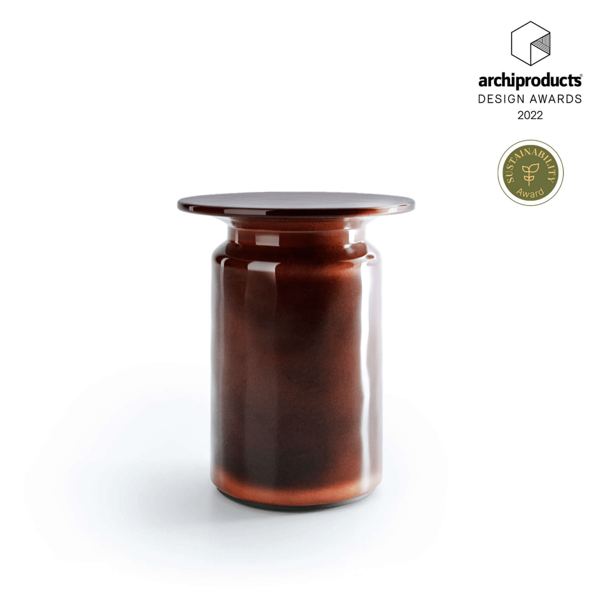 Sustainable Glazed Ceramic Garden Side Table | Panarea Atmosphera