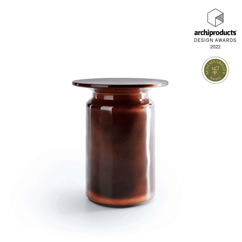 Sustainable Glazed Ceramic Garden Side Table | Panarea Atmosphera