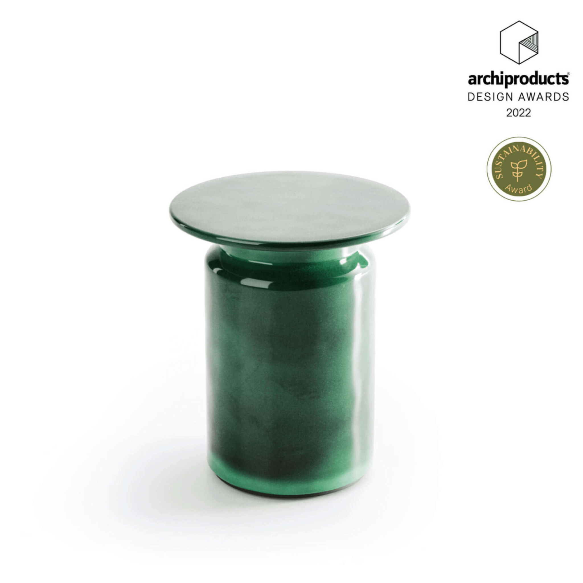 Sustainable Glazed Ceramic Garden Side Table | Panarea Atmosphera