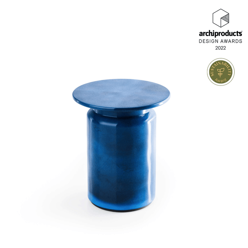 Sustainable Glazed Ceramic Garden Side Table | Panarea Atmosphera