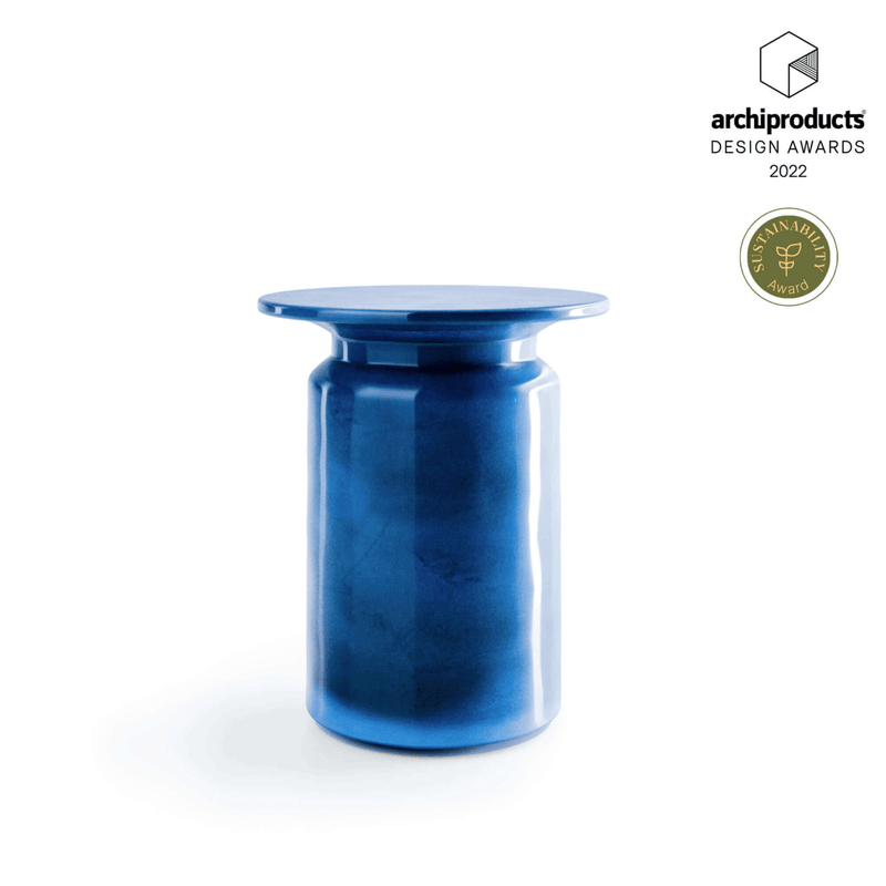 Sustainable Glazed Ceramic Garden Side Table | Panarea Atmosphera