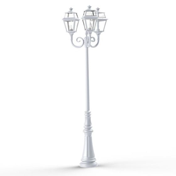 Victorian Triple Lantern Tall Outdoor Floor Lamp IP65 | Roger Pradier Place des Voges 2 M11