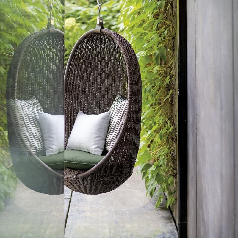 Luxury Hanging Rattan Egg Chair | Atmosphera Nest Hanging Chair PF.OUT.NS21.PSP