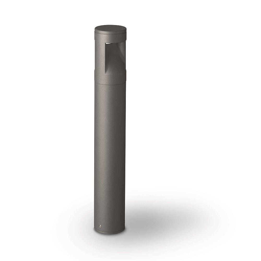 Basic Cylindrical Exterior Bollard Light in Graphite Finish by Landa | Weatherproof IP65 LED Outdoor Lighting for Pathways and Driveways.