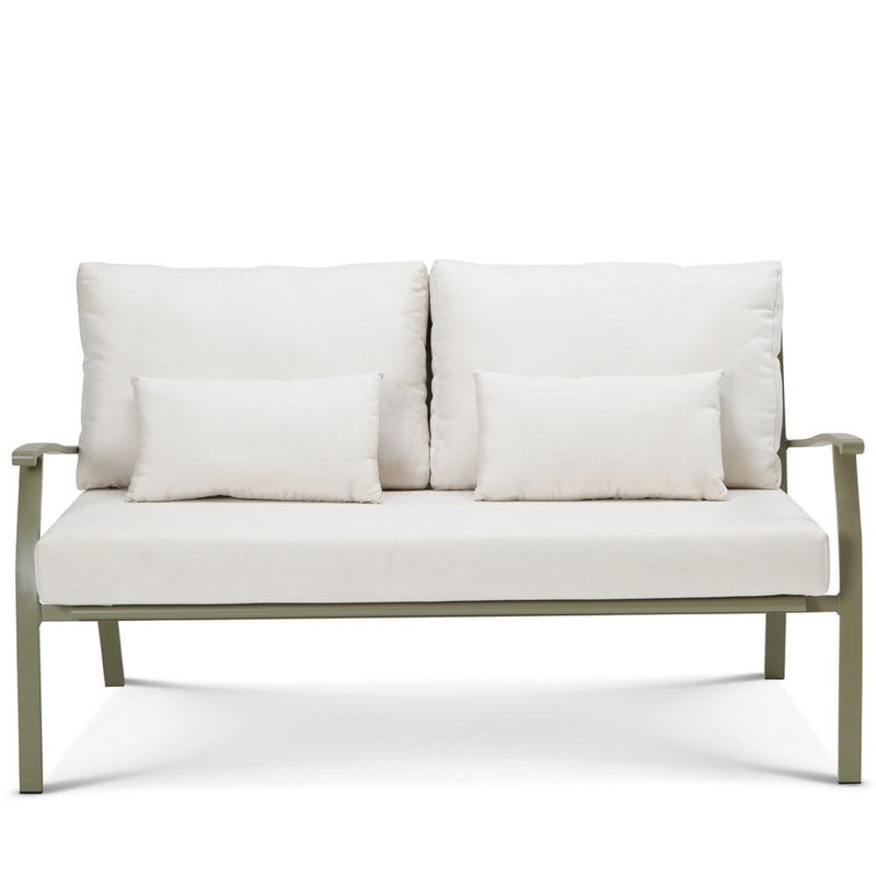 Classic 2-Seater Metal Sofa | Durable Outdoor Metal Frame | Luxury Weather-Resistant Seating | Designed and Made in Italy