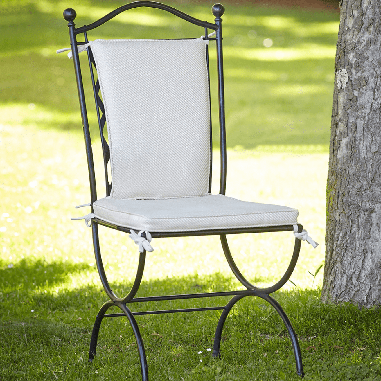 Classic Metal Outdoor Dining Chair | High End Outdoor Dining Chair | Luxury Metal Patio Furniture | Designed and Made in Italy | Officina Ciani | ROMBO